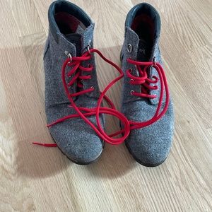 Woolrich boots gray wool women’s 9 Beene chukka